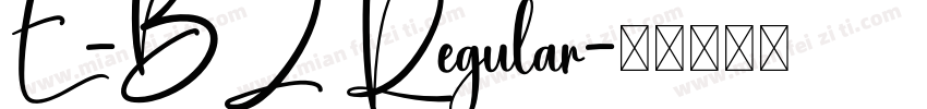 E-BZ Regular字体转换